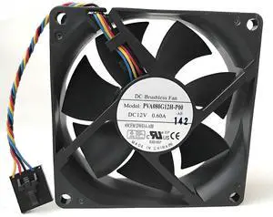 80mm Fan DC12V 0.60A 7.2W PVA080G12H -P00 Speed 5000RPM 8025 Computer CPU, Video Card Cooling Fan 80 * 80 * 25mm 5pin 80mm Fan DC12V 0.60A 7.2W PVA080G12H -P00 Speed 5000RPM 8025 Computer CPU, Video Card Cooling Fan 80 * 80 * 25mm 5pin
