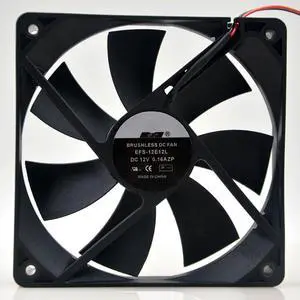 120MM Fan DC12V 0.16A 1.92W 12025 EFS-12E12L 12CM Computer Case Power Supply Cooling Fan Speed 1600RPM 120 * 120 * 25MM (2pin) 120MM Fan DC12V 0.16A 1.92W 12025 EFS-12E12L 12CM Computer Case Power Supply Cooling Fan Speed 1600RPM 120 * 120 * 25MM (2pin)