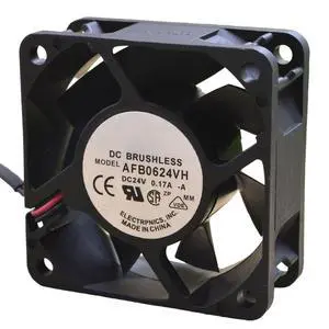 60MM Fan DC24V 0.17A 3.36W 6025 AFB0624VH Speed 5500RPM 6CM Inverter Laser Printing Silent Cooling Fan 60 * 60 * 25MM (2pin) 60MM Fan DC24V 0.17A 3.36W 6025 AFB0624VH Speed 5500RPM 6CM Inverter Laser Printing Silent Cooling Fan 60 * 60 * 25MM (2pin)