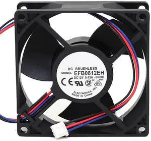 80MM DC12V 0.42A 5.04W 8025 EFB0812EH 8CM Inverter, Industrial Control Cabinet Fan Double Balls High Airflow Server Fan 80 * 80 * 25MM Speed 5000RPM (3pin) 80MM DC12V 0.42A 5.04W 8025 EFB0812EH 8CM Inverter, Industrial Control Cabinet Fan Double Balls High Airflow Server Fan 80 * 80 * 25MM Speed 5000RPM (3pin)