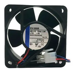 60MM Fan DC24V 0.125A 3.0W 614NHHR ebm papst 60 * 60 * 25MM Speed 6800RPM 6CM Inverter Axial Fan (2pin) 60MM Fan DC24V 0.125A 3.0W 614NHHR ebm papst 60 * 60 * 25MM Speed 6800RPM 6CM Inverter Axial Fan (2pin)