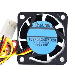 40MM DC24V 0.08A 1.92W 109P0424H7D28 40 * 40 * 15MM 4CM Inverter Fan 4015 Servo Drive CNC Machine Fan Speed 7700RPM(3pin) 40MM DC24V 0.08A 1.92W 109P0424H7D28 40 * 40 * 15MM 4CM Inverter Fan 4015 Servo Drive CNC Machine Fan Speed 7700RPM(3pin)