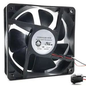 120MM Fan DC24V 16.8W 0.70A 1238HH24B-WDB 12CM Robot Controller Cooling Fan 3HAC029105-002 (2-Wire) 120MM Fan DC24V 16.8W 0.70A 1238HH24B-WDB 12CM Robot Controller Cooling Fan 3HAC029105-002 (2-Wire)