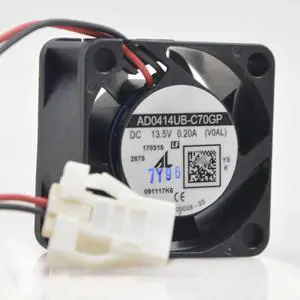 40MM Fan DC12V 0.20A 2.70W AD0414UB-C70GP Speed 8400RPM 4CM cm 40 * 40 * 20mm Double Ball Swap High Airflow Fan (2pin) 40MM Fan DC12V 0.20A 2.70W AD0414UB-C70GP Speed 8400RPM 4CM cm 40 * 40 * 20mm Double Ball Swap High Airflow Fan (2pin)