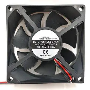 80MM Fan DC15V 0.30A 4.5W LD158025S Diameter 8cm X7-250 Small Electric Welder High Airflow Cooling Fan 3800RPM 80 * 80 * 25mm(2pin) 80MM Fan DC15V 0.30A 4.5W LD158025S Diameter 8cm X7-250 Small Electric Welder High Airflow Cooling Fan 3800RPM 80 * 80 * 25mm(2pin)