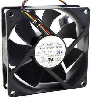 80MM for Foxconn PVA080G12H-P00 DC12V Fan 8025 8CM 0.60A Speed Control Fan 80 * 80 * 25mm PWM Temperature Control Fan (4-pin) 80MM for Foxconn PVA080G12H-P00 DC12V Fan 8025 8CM 0.60A Speed Control Fan 80 * 80 * 25mm PWM Temperature Control Fan (4-pin)