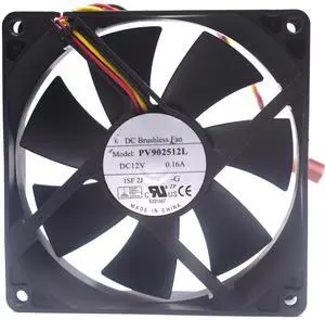90MM for Foxconn 9CM 9025 PV902512L DC12V Fan 0.16A 3-Wire Speed Measurement CPU Fan 90 * 90 * 25mm Power Fan Silent Chassis Cooling Fan (3pin) 90MM for Foxconn 9CM 9025 PV902512L DC12V Fan 0.16A 3-Wire Speed Measurement CPU Fan 90 * 90 * 25mm Power Fan Silent Chassis Cooling Fan (3pin)