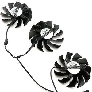 Graphics Card Cooling Fans Suitable for GIGABYTE RTX 3070 3070TI Eagle OC Series Desktop 75mm PLD08010S12HH 12V 0.35A 4Pin Video Card Cooler Fans GPU Fan Graphics Card Cooling Fans Suitable for GIGABYTE RTX 3070 3070TI Eagle OC Series Desktop 75mm PLD08010S12HH 12V 0.35A 4Pin Video Card Cooler Fans GPU Fan