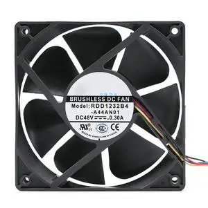 RDD1232B4 48V0.30A 12cm 12032 4-Wire PWM Temperature Control Ball Fan DC Fan RDD1232B4 48V0.30A 12cm 12032 4-Wire PWM Temperature Control Ball Fan DC Fan