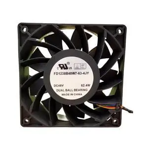 FD1238B48W7-63-4JY 48V 62.4W 12038 Cooling Fan 120X120X38MM 4-Wire Cabinet Fan FD1238B48W7-63-4JY 48V 62.4W 12038 Cooling Fan 120X120X38MM 4-Wire Cabinet Fan