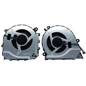 CPU + GPU Cooling Fans Suitable for HP Omen 2 Plus 17-W TPN-Q174 Series 17-W010NG W043DX W102NL W102NS W103NF W119TX W205TX W206TX Laptop Cooler Fan 5V 4 PIN P/N: 910441-001 + 862954-001 (2PCS) CPU + GPU Cooling Fans Suitable for HP Omen 2 Plus 17-W TPN-Q174 Series 17-W010NG W043DX W102NL W102NS W103NF W119TX W205TX W206TX Laptop Cooler Fan 5V 4 PIN P/N: 910441-001 + 862954-001 (2PCS)