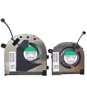CPU + GPU Cooling Fans Suitable for HP Envy X360 15-EY 15-EW 15T-EW 15Z-EY TPN-C157 2-in-1 Series Laptop Cooler FAN 5V 4 PIN EG50040S1-CT00-S9A + EG50060S1-C610-S9A P/N: N09635-001 + N09634-001 (2PCS) CPU + GPU Cooling Fans Suitable for HP Envy X360 15-EY 15-EW 15T-EW 15Z-EY TPN-C157 2-in-1 Series Laptop Cooler FAN 5V 4 PIN EG50040S1-CT00-S9A + EG50060S1-C610-S9A P/N: N09635-001 + N09634-001 (2PCS)