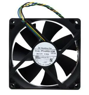 Case Cooling Fan for HP Elite 8100 8000 8200 8300 Pro 6000 6005 6200 6300 6305 DC 12V 0.40A 4-WIRE/4-PIN P/N:Foxconn PVA092G12H 580230-001 Size:92mm x 92mm x 25mm Case Cooling Fan for HP Elite 8100 8000 8200 8300 Pro 6000 6005 6200 6300 6305 DC 12V 0.40A 4-WIRE/4-PIN P/N:Foxconn PVA092G12H 580230-001 Size:92mm x 92mm x 25mm