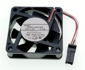 New System Cooling fan Compatible with Fanuc 2406KL-05W-B59 DC 24V 0.13A 3.12W 6CM 4600 RPM Size: 60×60×15mm. New System Cooling fan Compatible with Fanuc 2406KL-05W-B59 DC 24V 0.13A 3.12W 6CM 4600 RPM Size: 60×60×15mm.