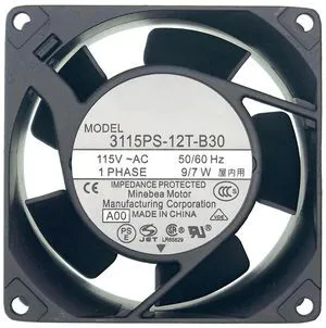 New Cooling fan for 3115PS-12T-B30 115V-AC 50/60HZ 9/7W 3200RPM 8CM 8038 Size80*80*38mm. New Cooling fan for 3115PS-12T-B30 115V-AC 50/60HZ 9/7W 3200RPM 8CM 8038 Size80*80*38mm.