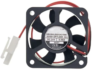 New Cooling Fan for SD5012PT-24H 5012 DC24V 0.06A 6000RPM 10.8CFM2-Wire Cooling Fan Size:50X50X10mm. New Cooling Fan for SD5012PT-24H 5012 DC24V 0.06A 6000RPM 10.8CFM2-Wire Cooling Fan Size:50X50X10mm.