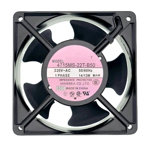 For NMB 4715MS-22T-B50 220V 50/60HZ D644099 14/13W 12038 Aluminum Frame AC Cooling Fan. For NMB 4715MS-22T-B50 220V 50/60HZ D644099 14/13W 12038 Aluminum Frame AC Cooling Fan.