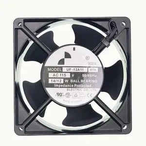 For FULLTECH UF-12A11 BTH 115V 14/12W 12038 2-Pin Cabinet Cooling Fan Size: 120X120X38mm. For FULLTECH UF-12A11 BTH 115V 14/12W 12038 2-Pin Cabinet Cooling Fan Size: 120X120X38mm.