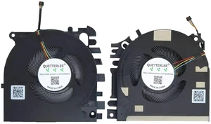 Replacement New Laptop CPU and GPU Cooling Fan for HP ZBook Fury 15 G7 15 G8 Series MG75090V1-1C130-S9A MG75090V1-1C110-S9A ND75C52-19L05 ND75C53-19L06 DC5V Fan Replacement New Laptop CPU and GPU Cooling Fan for HP ZBook Fury 15 G7 15 G8 Series MG75090V1-1C130-S9A MG75090V1-1C110-S9A ND75C52-19L05 ND75C53-19L06 DC5V Fan