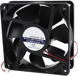 MQ12038HBL Silent Cooling Fan, DC 24V 0.35A, 12038 120×120×38mm MQ12038HBL Silent Cooling Fan, DC 24V 0.35A, 12038 120×120×38mm