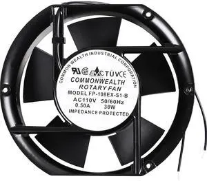FP-108EX-S1-B Ball Bearing Cooling Fan AC 110V 50/60Hz 38W 0.50A FP-108EX-S1-B Ball Bearing Cooling Fan AC 110V 50/60Hz 38W 0.50A
