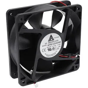 AFB1224VHE-T7YR Inverter Cooling Fan DC 24V 0.57A 2-Wire 120x120x38mm AFB1224VHE-T7YR Inverter Cooling Fan DC 24V 0.57A 2-Wire 120x120x38mm