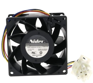 WR60X10356 GE Refrigerator Evaporator Cooling Fan Motor Replacement for WR60X26866 WR49X25197 WR60X26033 NIDEC V80E14MS2A3-57A611 239D1412P002 WR60X10356 GE Refrigerator Evaporator Cooling Fan Motor Replacement for WR60X26866 WR49X25197 WR60X26033 NIDEC V80E14MS2A3-57A611 239D1412P002