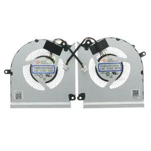 PABD1A010SHR N509 & PABD1A010SHL N510 CPU+GPU Cooling Fan Set Replacement for MSI GE68 GP68H MS-15M1 MS-15M2 DC 12V 0.6A 4-Pin PABD1A010SHR N509 & PABD1A010SHL N510 CPU+GPU Cooling Fan Set Replacement for MSI GE68 GP68H MS-15M1 MS-15M2 DC 12V 0.6A 4-Pin