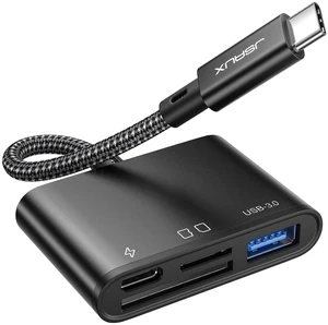 4-in-1 USB C SD Card Reader Black 4-in-1 USB C SD Card Reader Black