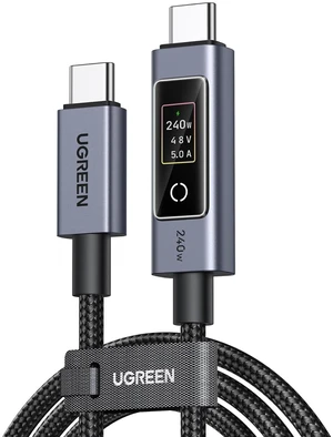 Nexode 240W USB-C to USB-C Cable with TFT Smart Display, 3.3ft Nexode 240W USB-C to USB-C Cable with TFT Smart Display, 3.3ft