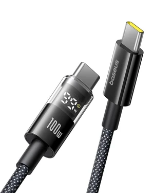 USB C Cable, 100W 5A Fast Charging USB C Charger Cable with LED Display, Zinc Alloy Nylon Braided USB C to USB C Cable for iPhone 16/Pro/Plus/Pro Max, MacBook, iPad Pro, Galaxy S24/S23 (3.3ft) USB C Cable, 100W 5A Fast Charging USB C Charger Cable with LED Display, Zinc Alloy Nylon Braided USB C to USB C Cable for iPhone 16/Pro/Plus/Pro Max, MacBook, iPad Pro, Galaxy S24/S23 (3.3ft)