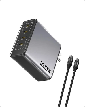 160W USB C Charger - PD3.1 GaN Fast Charger USB C 4-Port Foldable Charging Block 160Watt Power Adapter with 6FT 240W Type-C Cable, 160W Charger for MacBook, Laptops, Samsung, iPad, iPhone Series 160W USB C Charger - PD3.1 GaN Fast Charger USB C 4-Port Foldable Charging Block 160Watt Power Adapter with 6FT 240W Type-C Cable, 160W Charger for MacBook, Laptops, Samsung, iPad, iPhone Series