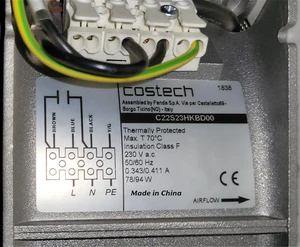 1 PCS C22S23HKBD00 230V 0.343/0.411A 78/94W 225×225×80mm Cooling Fan 1 PCS C22S23HKBD00 230V 0.343/0.411A 78/94W 225×225×80mm Cooling Fan