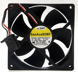 1 Pcs 9WF0924H4031 A90L-0001-0583 DC24V 0.13A 92×92×25mm Cooling Fan 1 Pcs 9WF0924H4031 A90L-0001-0583 DC24V 0.13A 92×92×25mm Cooling Fan