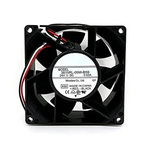 1 PCS 3615RL-05W-B59 Fan 3615RL-05W-B59 DC24V 0.93A 92×92×38mm Cooling Fan 1 PCS 3615RL-05W-B59 Fan 3615RL-05W-B59 DC24V 0.93A 92×92×38mm Cooling Fan