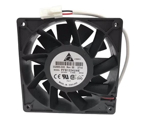 1 PCS PFB1224UHE-8F53 PFB1224UHE 24V 2.40A 48W 120×120×38mm 2-Wire Cooling Fan 1 PCS PFB1224UHE-8F53 PFB1224UHE 24V 2.40A 48W 120×120×38mm 2-Wire Cooling Fan