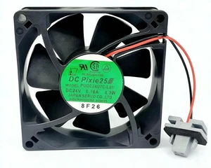 1 Pcs PUDC24U7C-L01 24V 0.18A 4.3W 80×80×25mm 2-Wire Cooling Fan 1 Pcs PUDC24U7C-L01 24V 0.18A 4.3W 80×80×25mm 2-Wire Cooling Fan