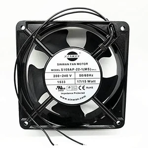 1 PCS S109AP-22-1(MS) Fan Motor 200-240V 17/15W 12038 Cooling Fan 1 PCS S109AP-22-1(MS) Fan Motor 200-240V 17/15W 12038 Cooling Fan