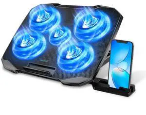 F2PLUS laptop cooling fan with mobile phone holder, 5-core cooling for gaming laptop computer cooling fan F2PLUS laptop cooling fan with mobile phone holder, 5-core cooling for gaming laptop computer cooling fan