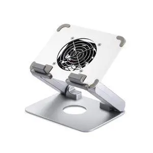 T33-2 Foldable Metal Tablet Stand with Built-in Cooling Fan, Adjustable, Portable, Heat Dissipation Stand T33-2 Foldable Metal Tablet Stand with Built-in Cooling Fan, Adjustable, Portable, Heat Dissipation Stand