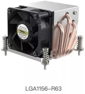 LGA1156-R63 150W ITX CPU Cooler, 4 Heat Pipes Direct Touch, PWM 6800RPM High-Speed Fan 34.5CFM, Dual Ball Bearing, Non-Silent Extreme Cooling Solution for Intel LGA1200/115X LGA1156-R63 150W ITX CPU Cooler, 4 Heat Pipes Direct Touch, PWM 6800RPM High-Speed Fan 34.5CFM, Dual Ball Bearing, Non-Silent Extreme Cooling Solution for Intel LGA1200/115X