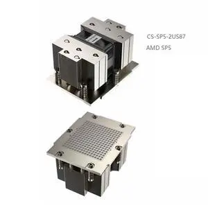 CS-SP5-2U-S87 400W Server CPU Cooler, 5 Heat Pipes, Copper Base, 11000RPM PWM Fan, 62CFM Airflow, 64.5mm Height for AMD SP5 2U CS-SP5-2U-S87 400W Server CPU Cooler, 5 Heat Pipes, Copper Base, 11000RPM PWM Fan, 62CFM Airflow, 64.5mm Height for AMD SP5 2U