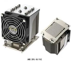 for AMD SP6 4U-T42 300W CPU Cooler, 6 Heat Pipes, Copper Base, 90mm PWM Fan, 125.4mm Height for AMD EPYC 8004 Series SP6 Processors for AMD SP6 4U-T42 300W CPU Cooler, 6 Heat Pipes, Copper Base, 90mm PWM Fan, 125.4mm Height for AMD EPYC 8004 Series SP6 Processors