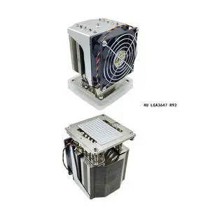 4U LGA3647 R92 240W CPU Cooler, 5 Heat Pipes, Copper Base + Copper Fins, 90mm PWM Fan, 64CFM Airflow, 125.5mm Height for Intel LGA3647 Square ILM 4U LGA3647 R92 240W CPU Cooler, 5 Heat Pipes, Copper Base + Copper Fins, 90mm PWM Fan, 64CFM Airflow, 125.5mm Height for Intel LGA3647 Square ILM