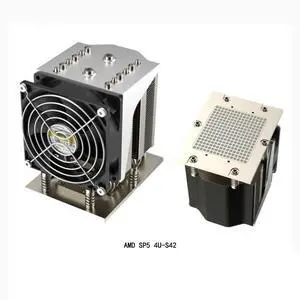 for AMD SP5 4U-S42 400W CPU Cooler for AMD EPYC 9004/9005 SP5 Processors, 6 Heat Pipes, Copper Base, PWM Fan, 61.46 CFM Max Airflow, 125mm Height for 4U Rackmount Server/Workstation for AMD SP5 4U-S42 400W CPU Cooler for AMD EPYC 9004/9005 SP5 Processors, 6 Heat Pipes, Copper Base, PWM Fan, 61.46 CFM Max Airflow, 125mm Height for 4U Rackmount Server/Workstation