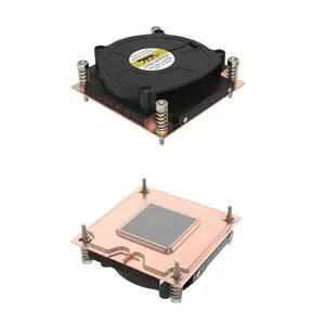 LGA1700-V12 180W 1U Server CPU Cooler, Vapor Chamber + Copper Fins, 6600RPM PWM Fan, 28mm Height for Intel LGA1700 1U Rackmount LGA1700-V12 180W 1U Server CPU Cooler, Vapor Chamber + Copper Fins, 6600RPM PWM Fan, 28mm Height for Intel LGA1700 1U Rackmount