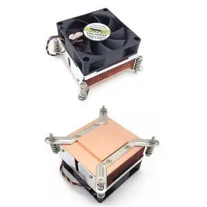 LGA1700-2U3CC 110W 2U Server CPU Cooler, Full Copper, 4300RPM PWM Fan, 48mm Height for Intel LGA1700 2U Rackmount LGA1700-2U3CC 110W 2U Server CPU Cooler, Full Copper, 4300RPM PWM Fan, 48mm Height for Intel LGA1700 2U Rackmount