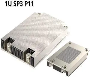 P11 Passive CPU Cooler for SP3/TR4 1U Server Fanless Heatsink, 3 Heatpipes, for AMD EPYC/Threadripper, Industrial PC/Workstation P11 Passive CPU Cooler for SP3/TR4 1U Server Fanless Heatsink, 3 Heatpipes, for AMD EPYC/Threadripper, Industrial PC/Workstation