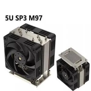 M99 5U Tower CPU Cooler for AMD SP3 6-Heatpipe Dual-Fan Heatsink, for EPYC 7002 Series Servers/Workstations M99 5U Tower CPU Cooler for AMD SP3 6-Heatpipe Dual-Fan Heatsink, for EPYC 7002 Series Servers/Workstations