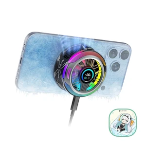 Magnetic Phone Cooler 6 Pro Smart Display, Magnetic Ring Plate, Addressable RGB LEDs, App-Controlled Cooling Fan for iPhone MagSafe, Android & iPad Gaming, Streaming & Photography Magnetic Phone Cooler 6 Pro Smart Display, Magnetic Ring Plate, Addressable RGB LEDs, App-Controlled Cooling Fan for iPhone MagSafe, Android & iPad Gaming, Streaming & Photography